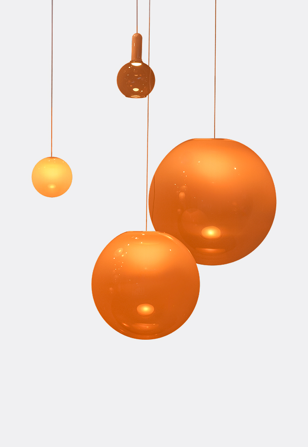 BUBBLE - 五头吊灯 全透 140